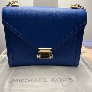 Michael Kors Whitney Large Pebbled Leather Shoulder bag (NEVER USED)